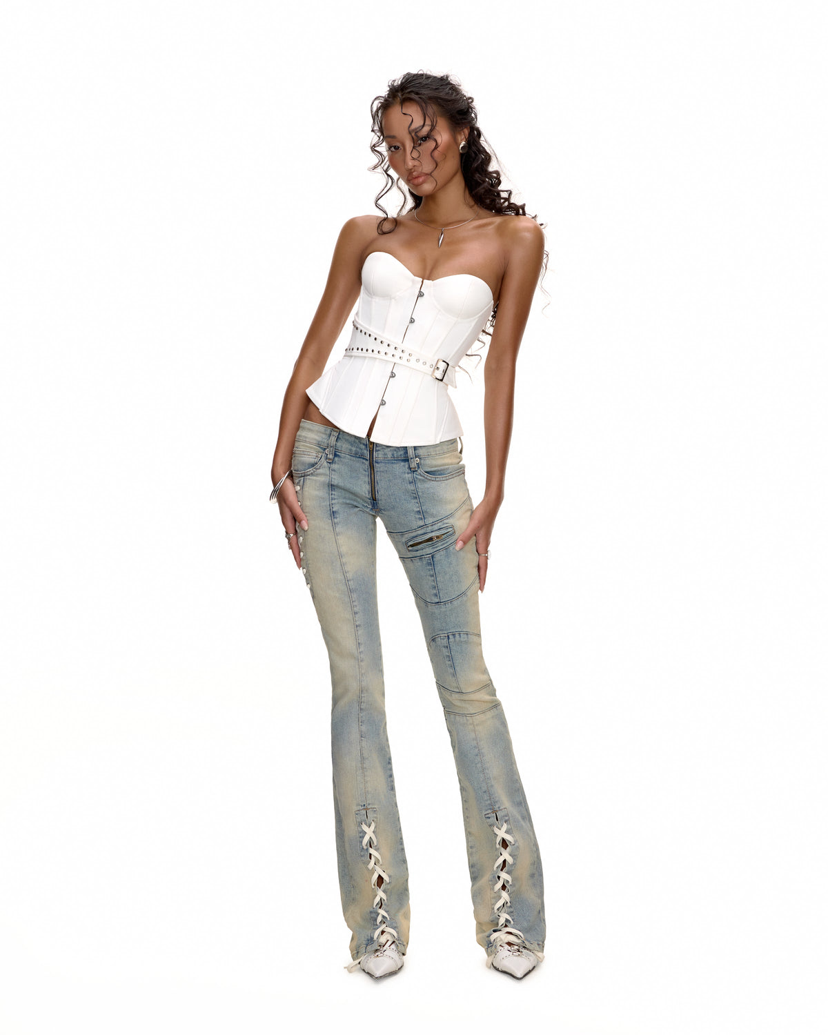 QUẦN JEANS ỐNG LOE NATALIE