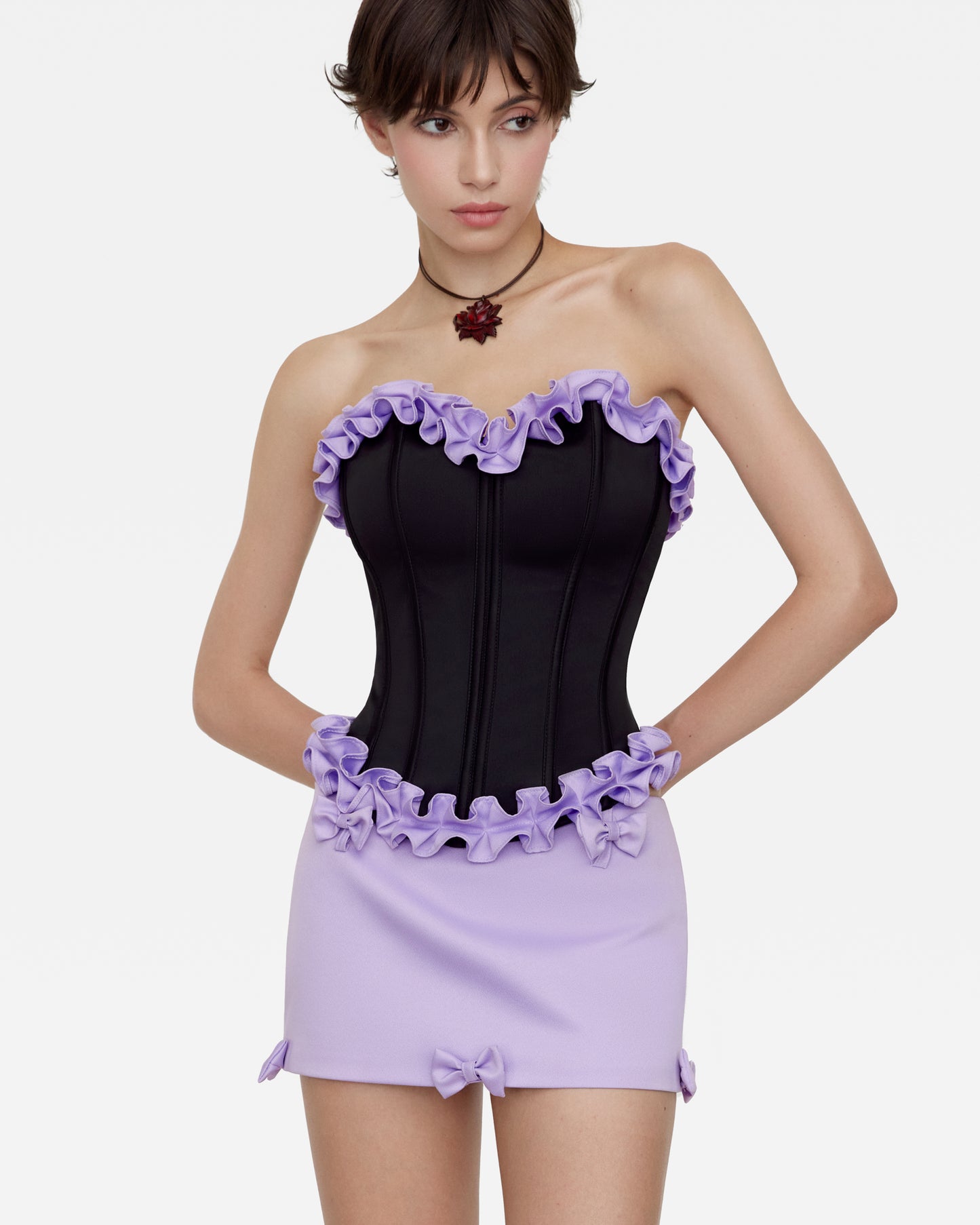 BELLE MINI SKIRT (PURPLE)