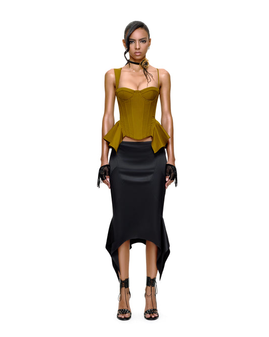 SADE MIDI SKIRT (BLACK)