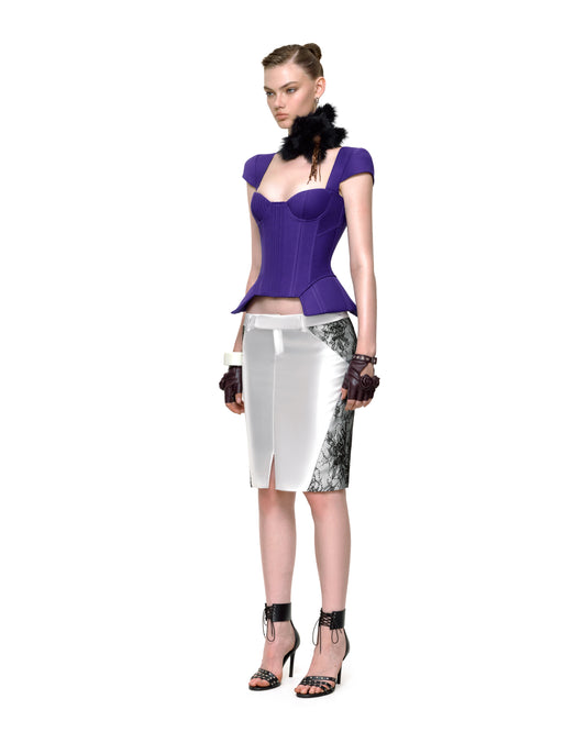 MARIPOSA MIDI SKIRT (WHITE)