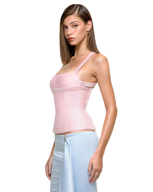 CHANTEL CORSET TOP (PINK)