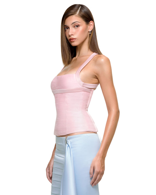 CHANTEL CORSET TOP (PINK)