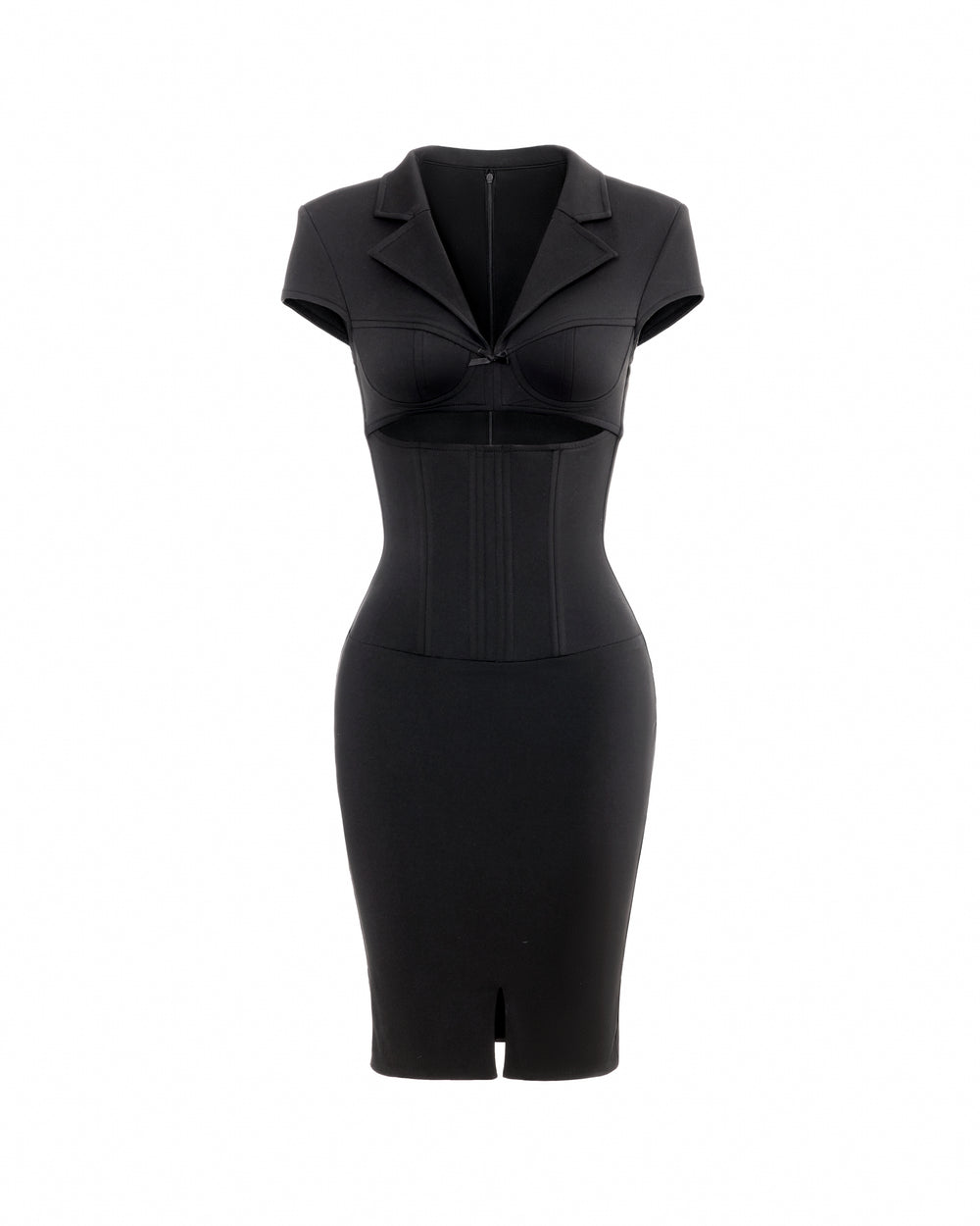 EMILY MIDI DRESS (BLACK)