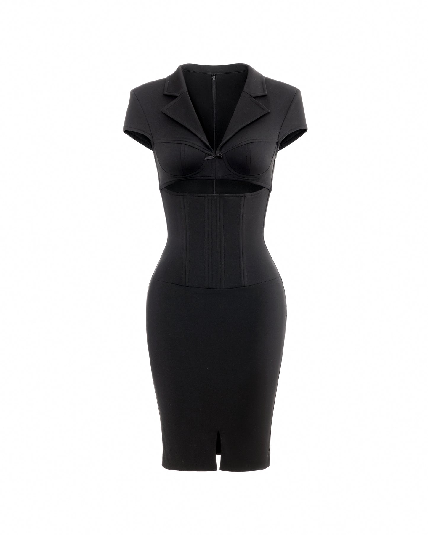 EMILY MIDI DRESS (BLACK)