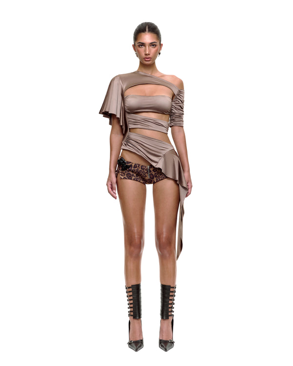 NADINE TOP (BROWN)