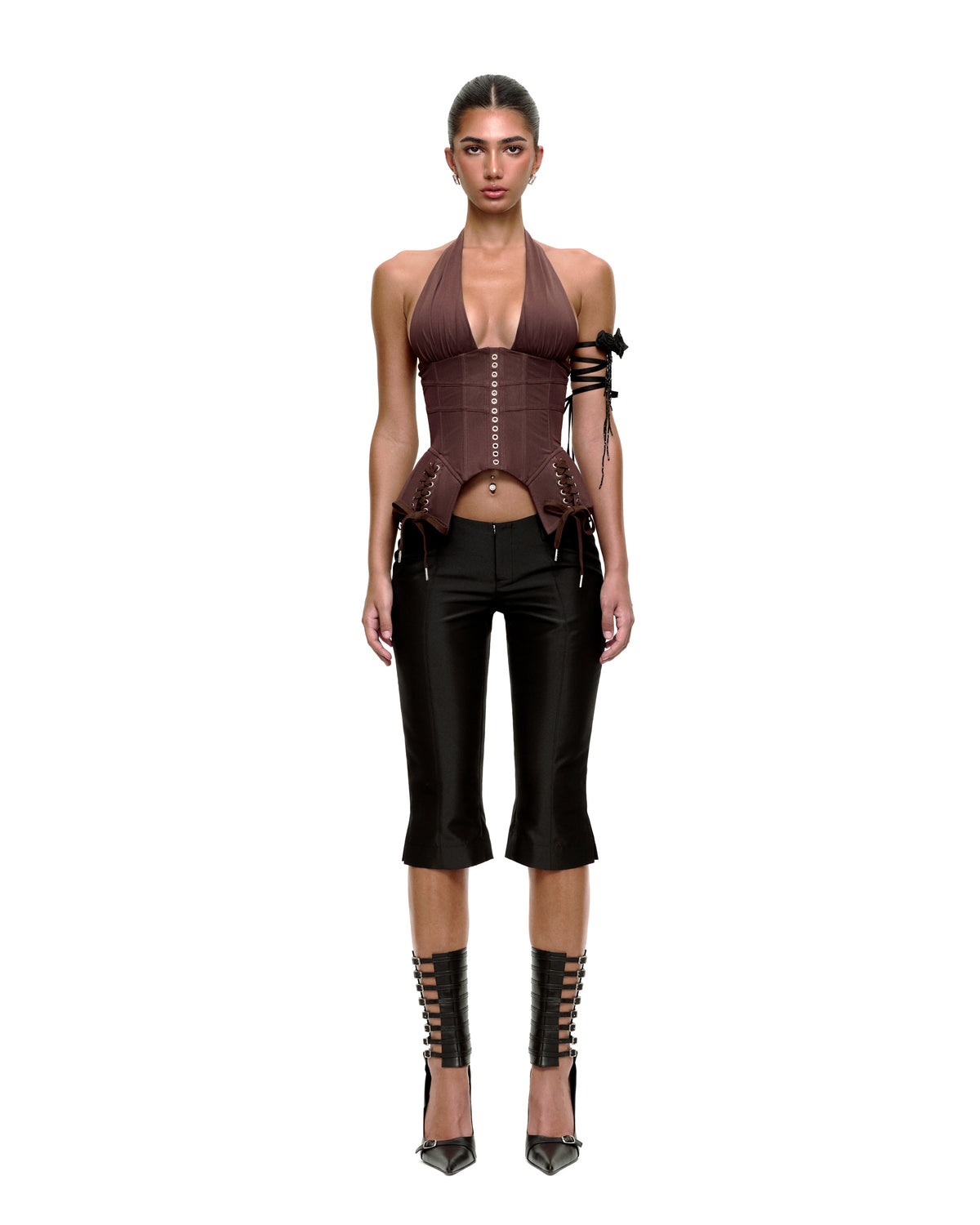 JENNIFER CORSET TOP (BROWN)