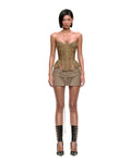 ÁO CROPTOP CÚP NGỰC WILLOW (KHAKI)