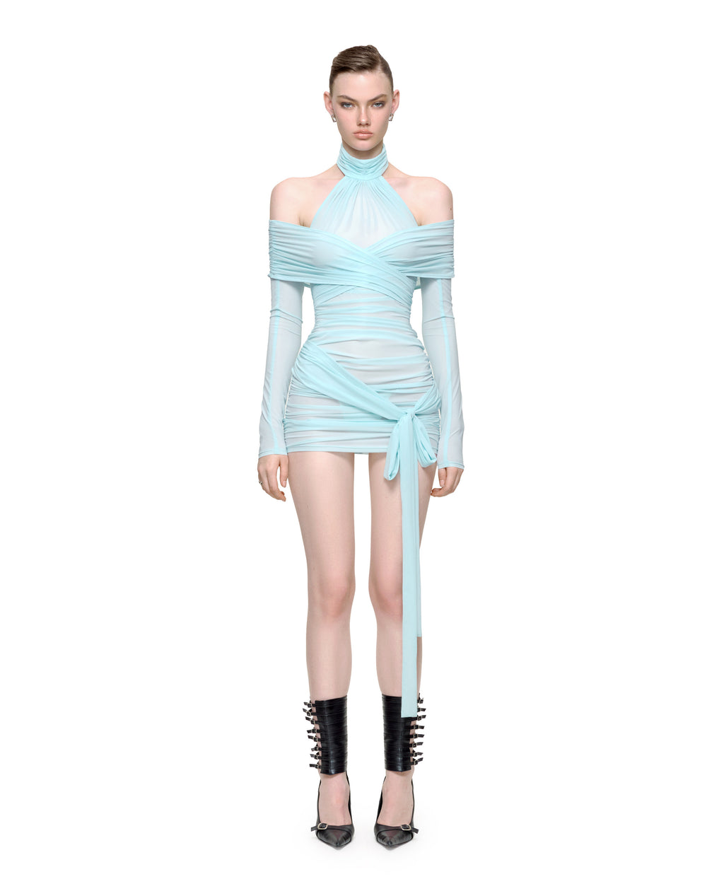 ABBY MINI DRESS (BLUE)