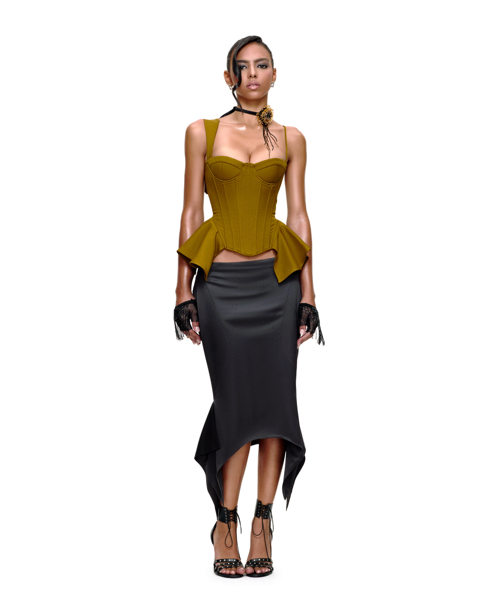 SADE MIDI SKIRT (BLACK)