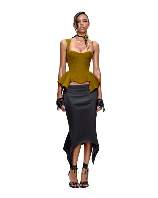 SADE MIDI SKIRT (BLACK)