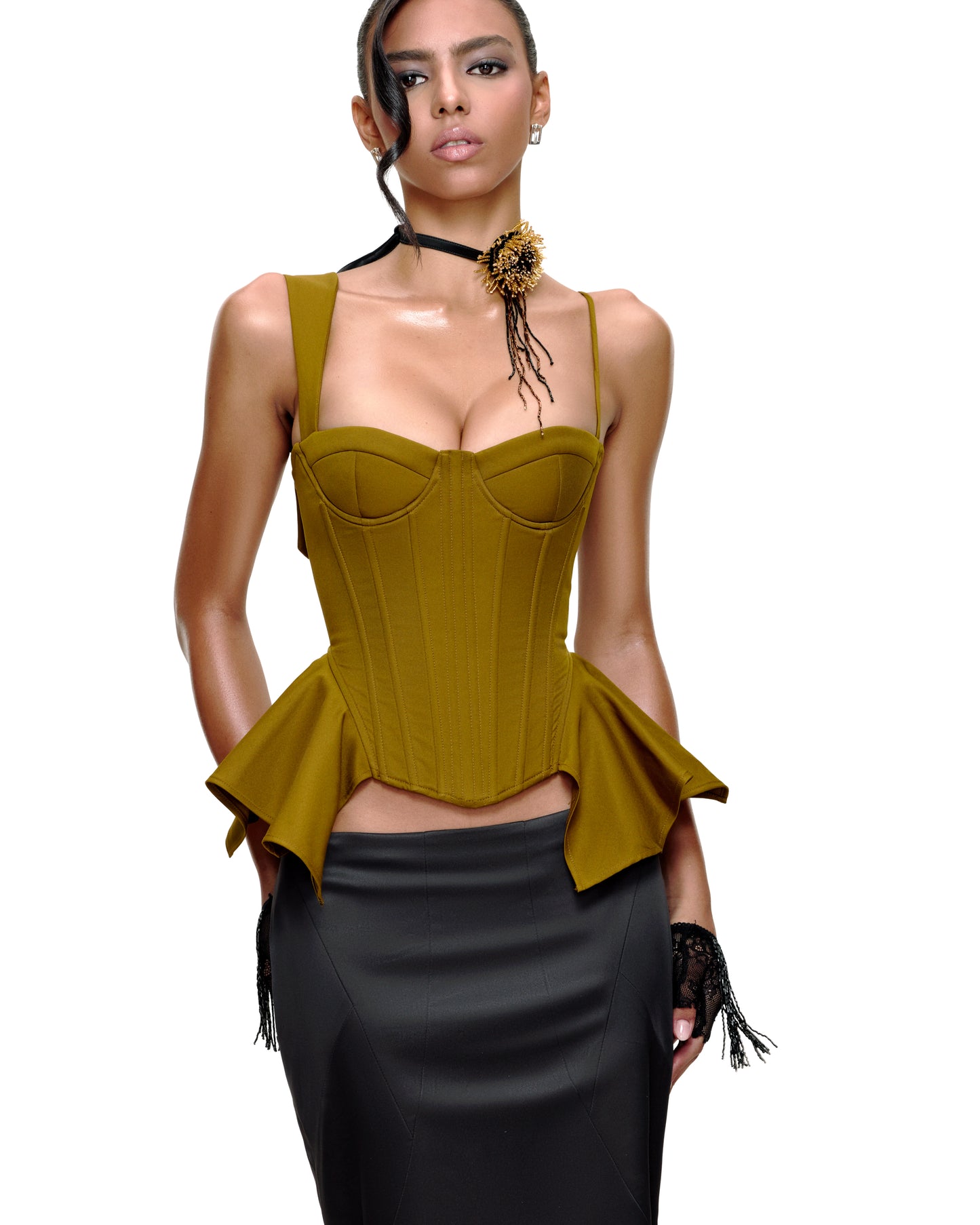 ESTELLE CORSET (OLIVE)