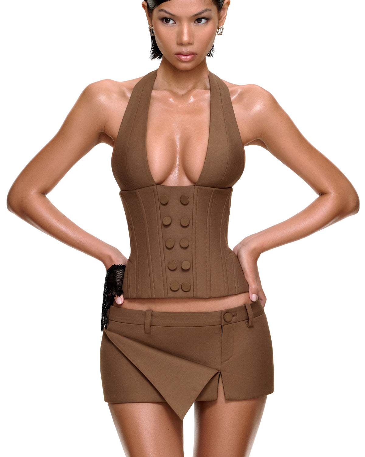 HEIDI CORSET (BROWN)