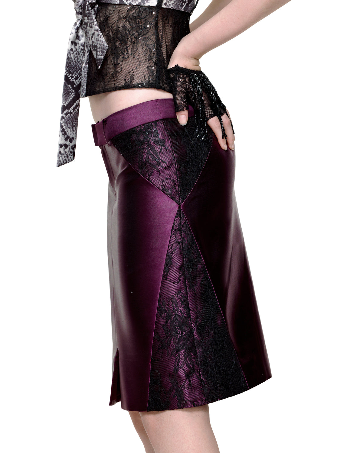 MARIPOSA MIDI SKIRT (PURPLE)