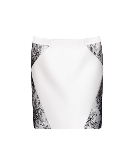 MARIPOSA MIDI SKIRT (WHITE)