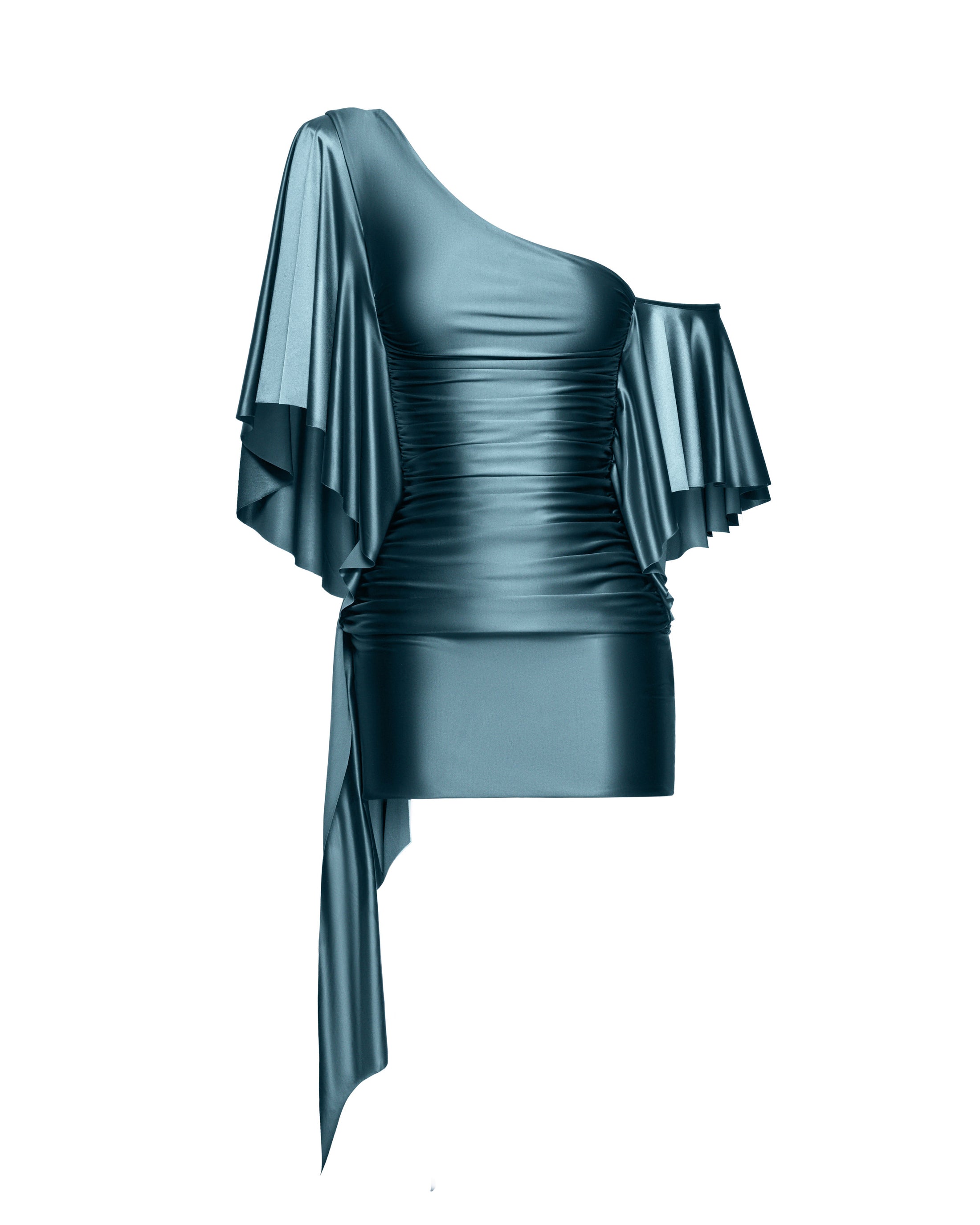 MEREDITH MINI DRESS (TEAL)