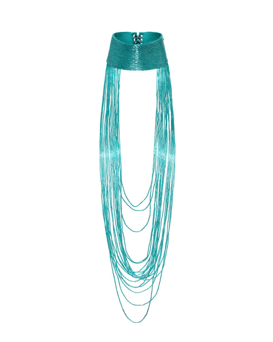 NOCTURNA CHOKER (TURQUOISE)