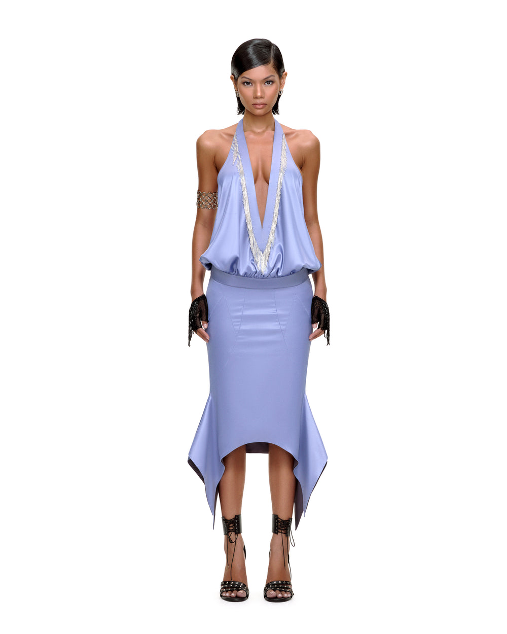 SADE MIDI SKIRT (BLUE)