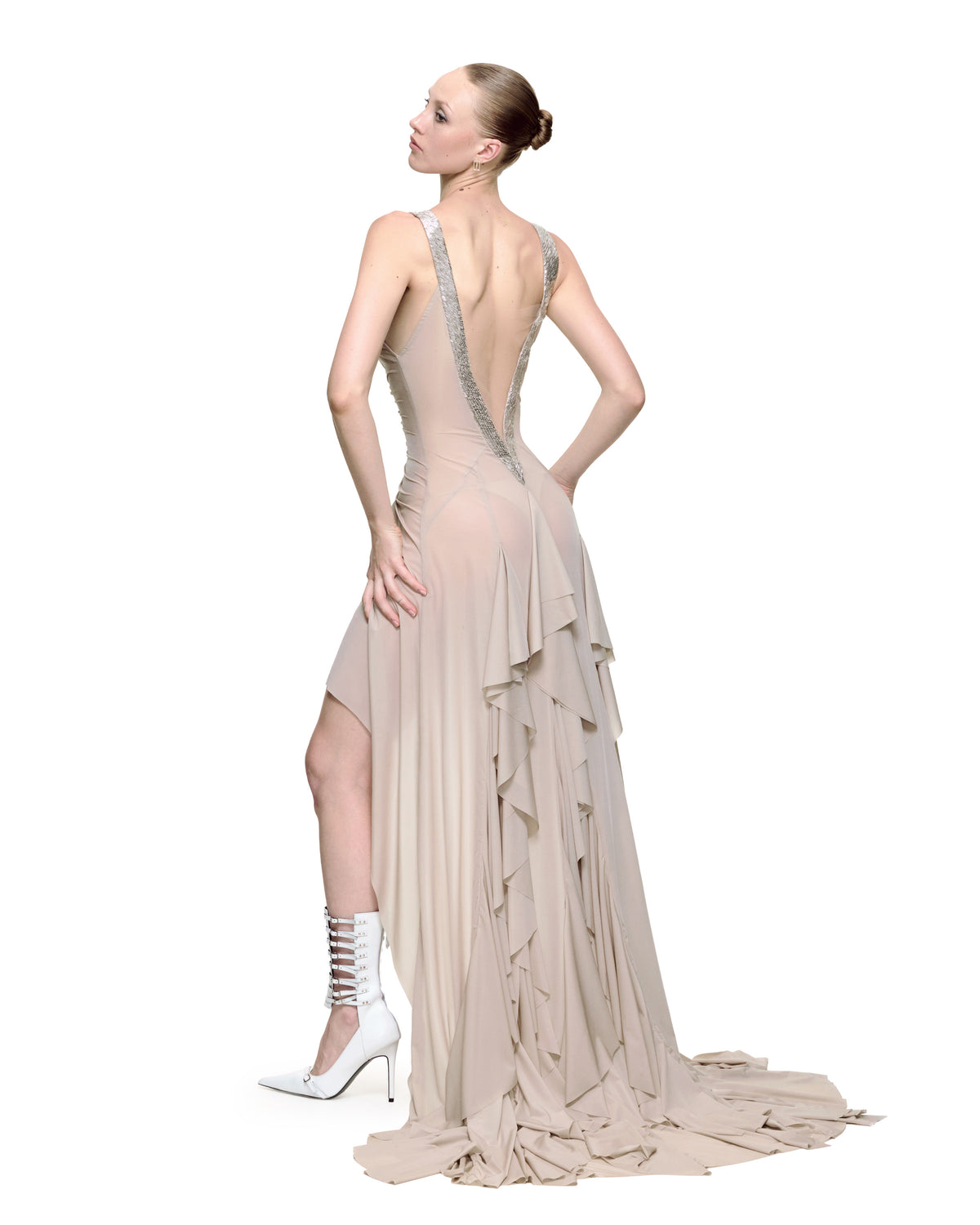 ĐẦM MIDI SOPHIA (MÀU BE)