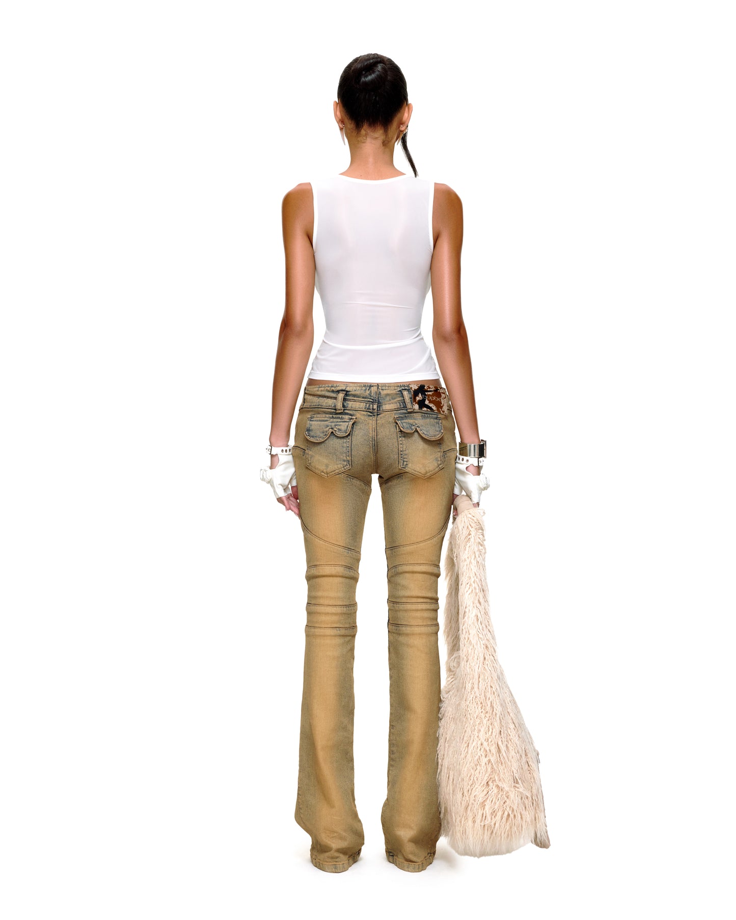 REGINA BOOTCUT JEANS (BEIGE)