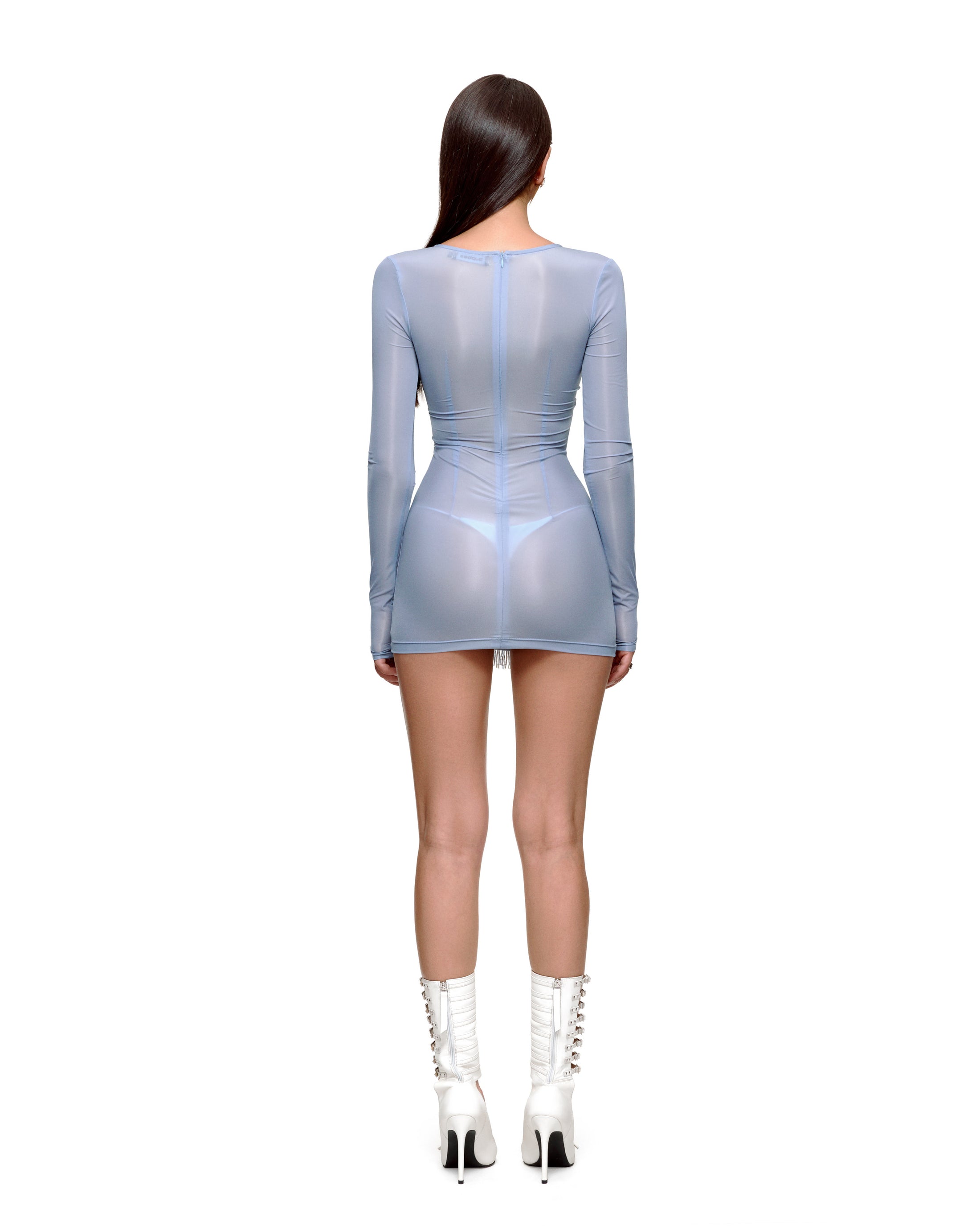 VOSSY MINI DRESS (BLUE)