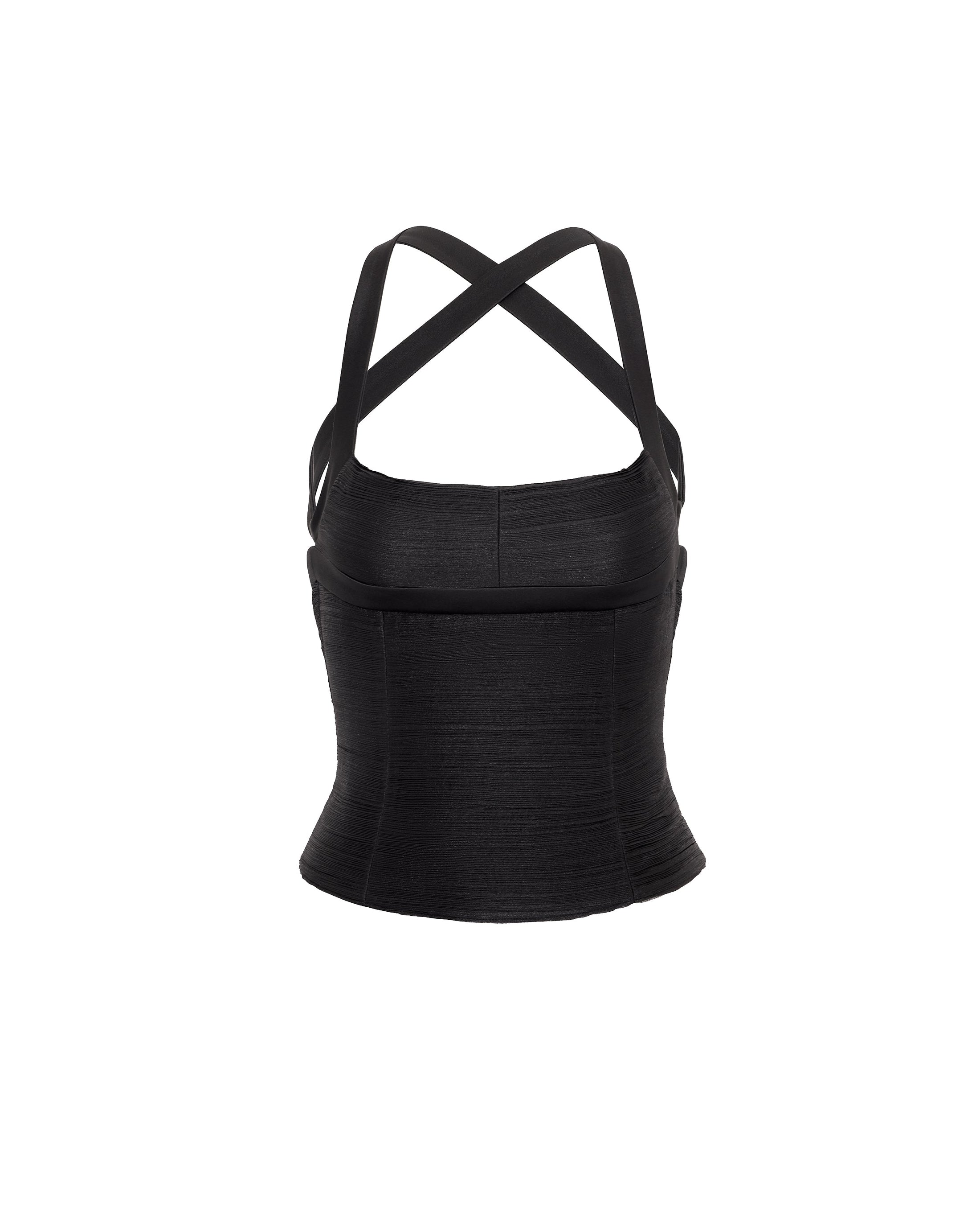 CHANTEL CORSET TOP (BLACK)