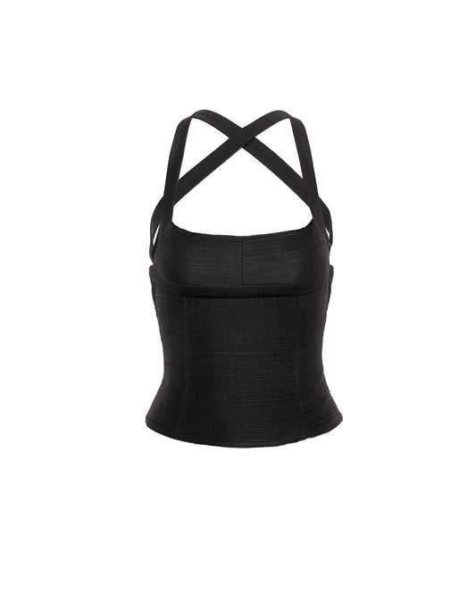 CHANTEL CORSET TOP (BLACK)