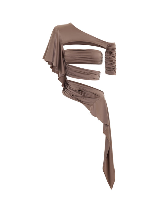 NADINE TOP (BROWN)